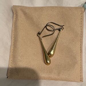 Elegant faux Gold Teardrop Earrings